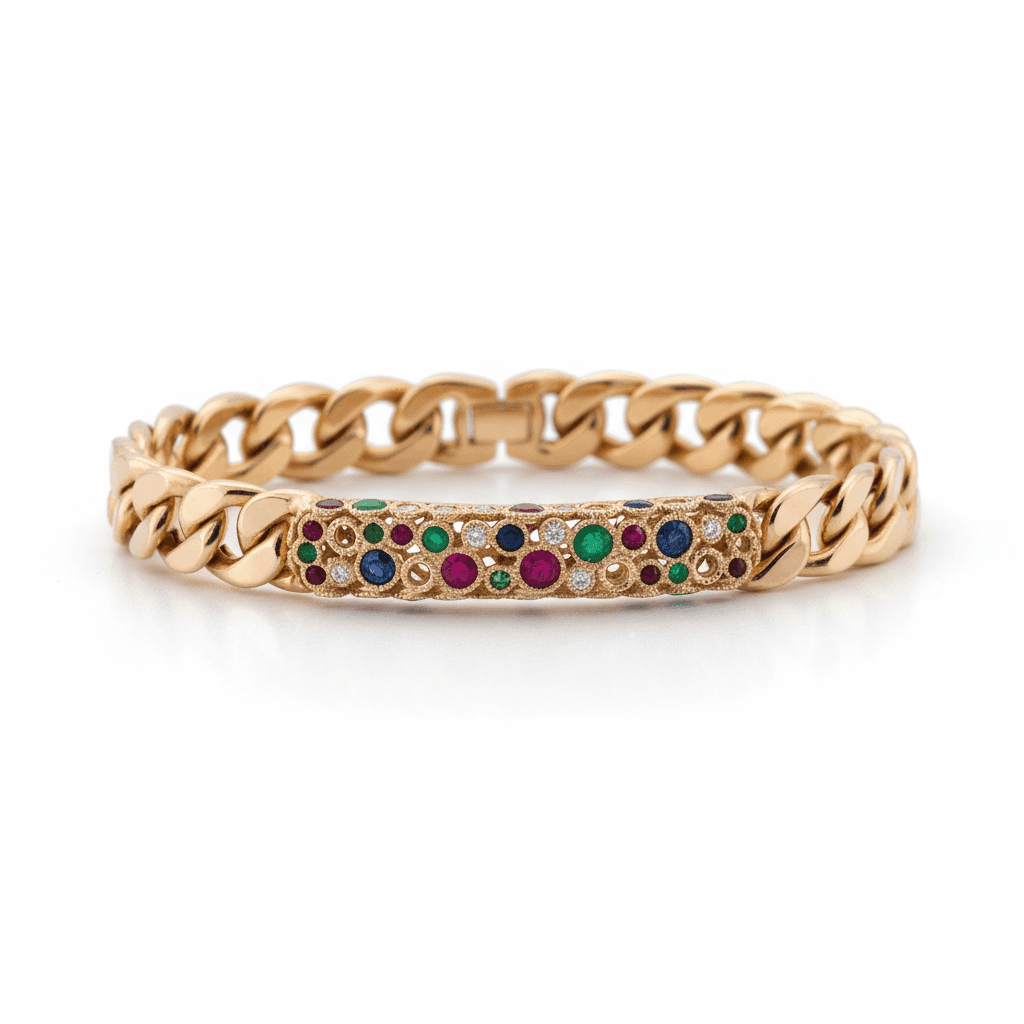 Torsade Sacre Chain Bracelet in Yellow Gold - 4