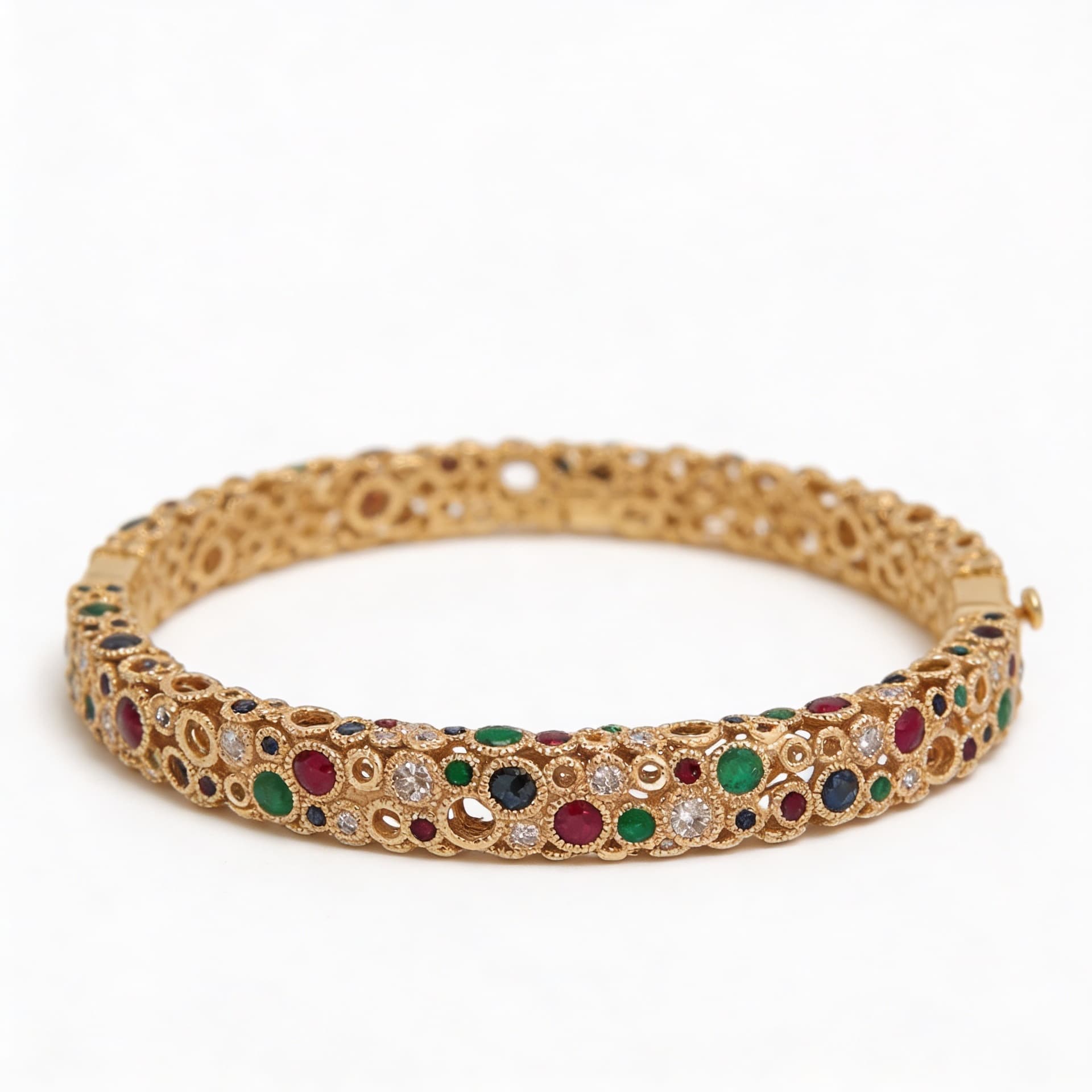 Torsade Sacre Slim Bangle in yellow Gold - 3