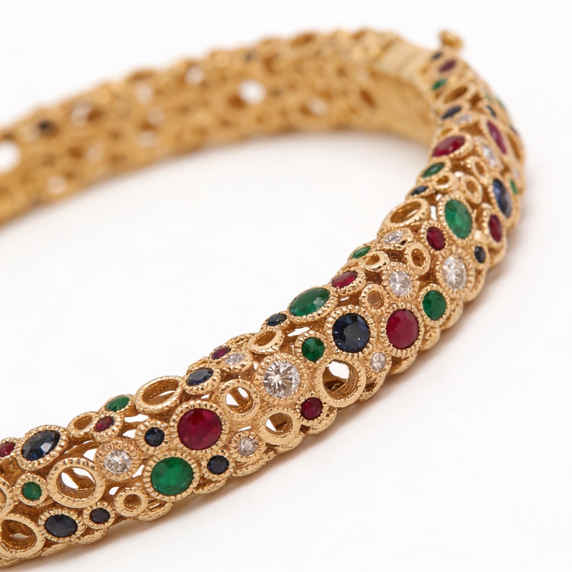 Torsade Sacre Slim Bangle in yellow Gold - 4