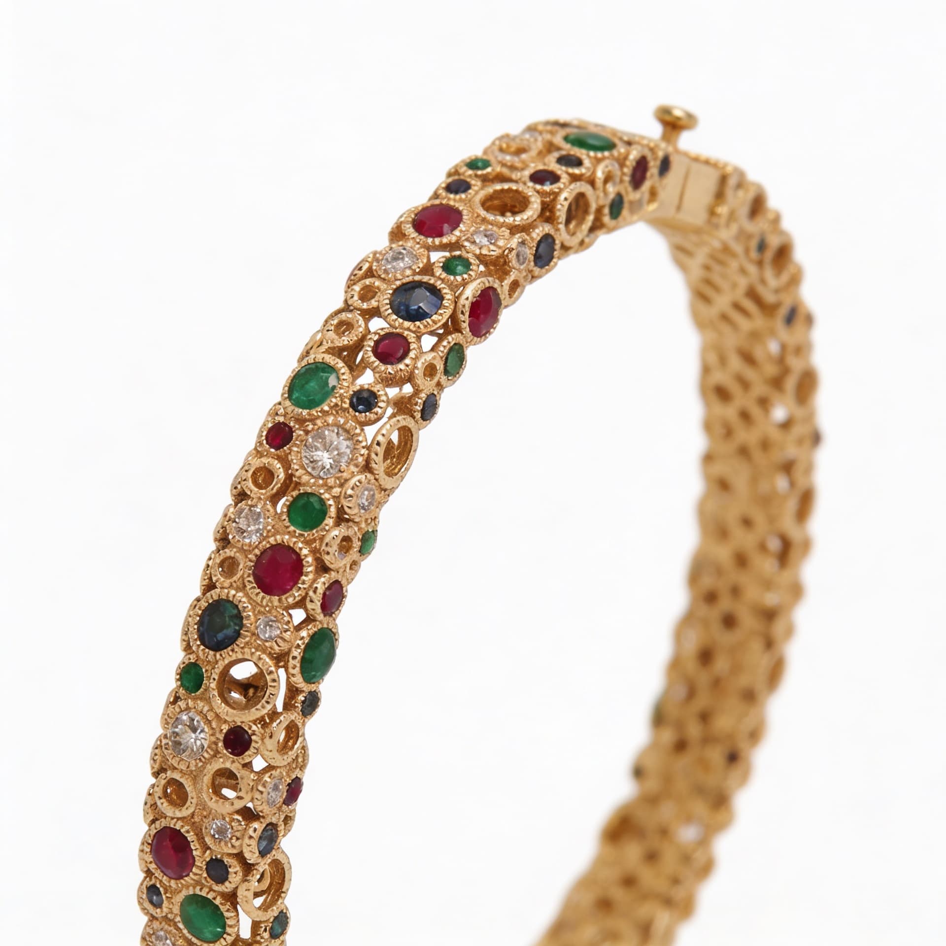 Torsade Sacre Slim Bangle in yellow Gold - 5