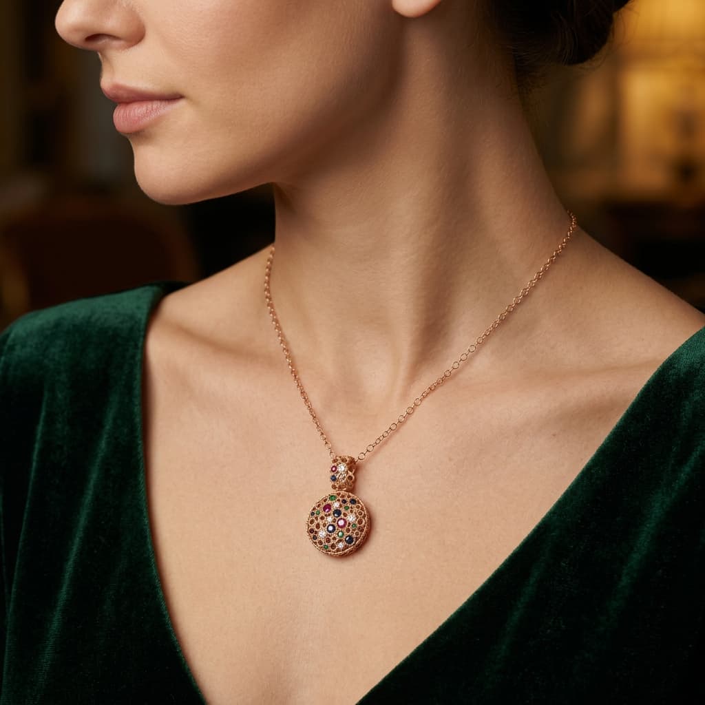 Torsade Sacre Small Pendant in Yellow Gold