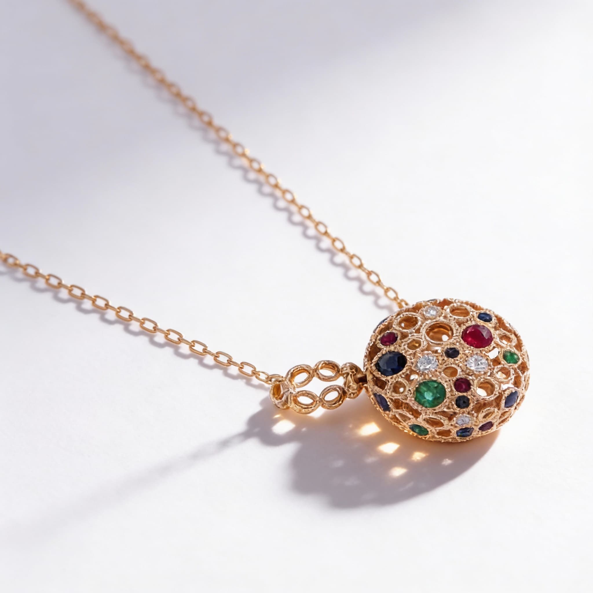 Torsade Sacre Small Pendant in Yellow Gold - 3