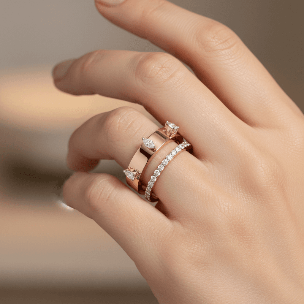 The Hiya Signature IV Dual Plane Diamond Ring