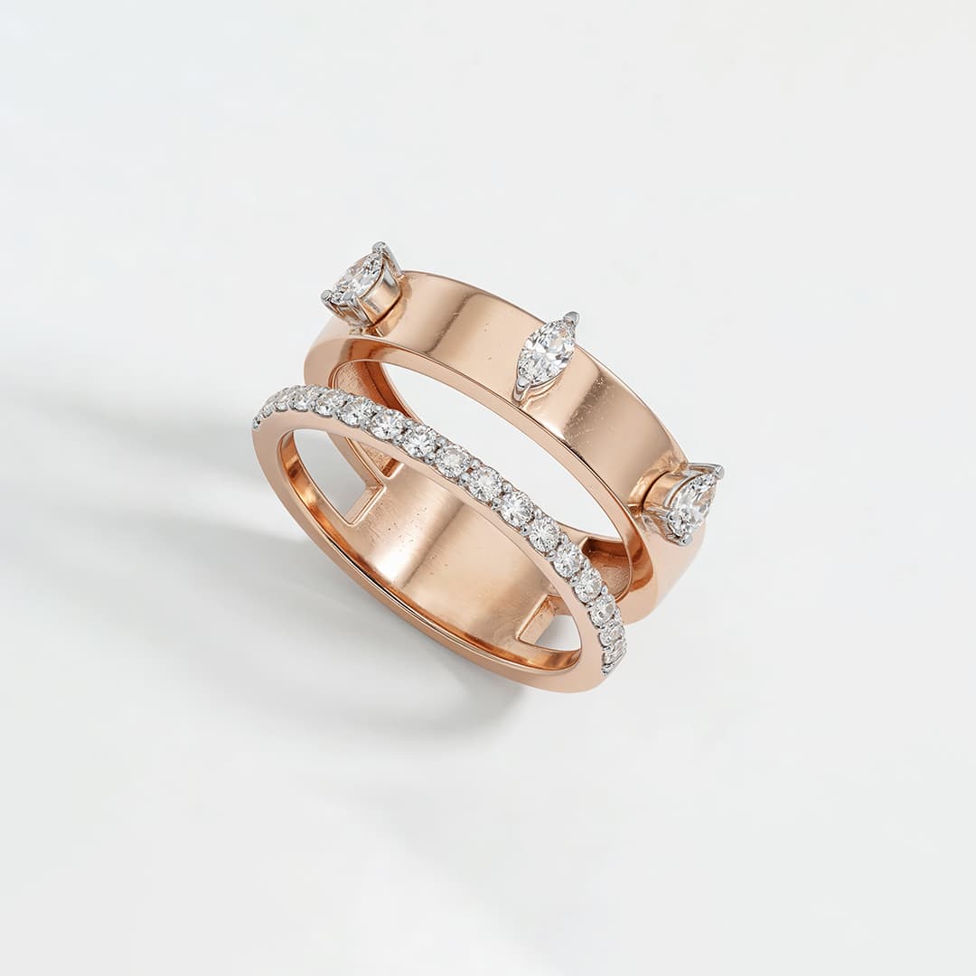 The Hiya Signature IV Dual Plane Diamond Ring - 3