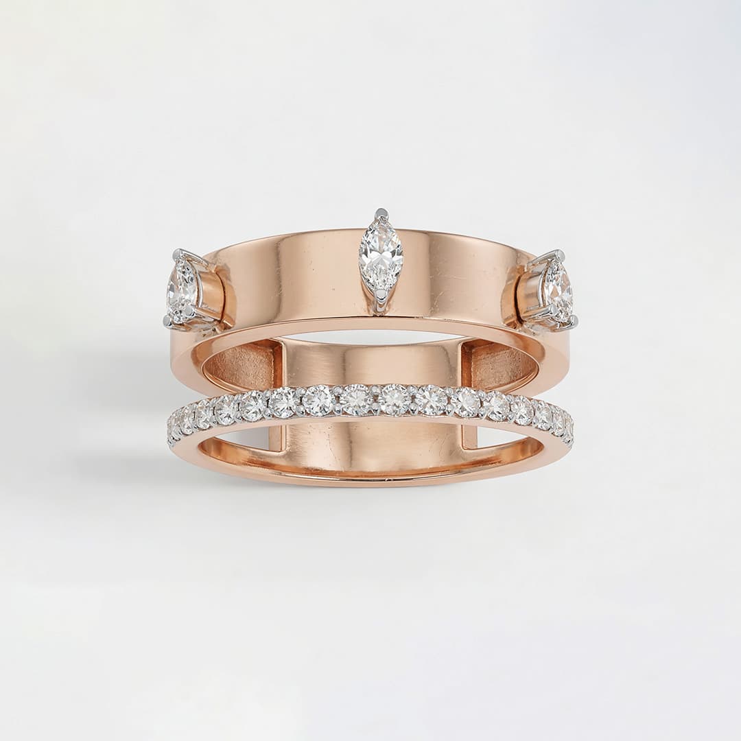 The Hiya Signature IV Dual Plane Diamond Ring - 5