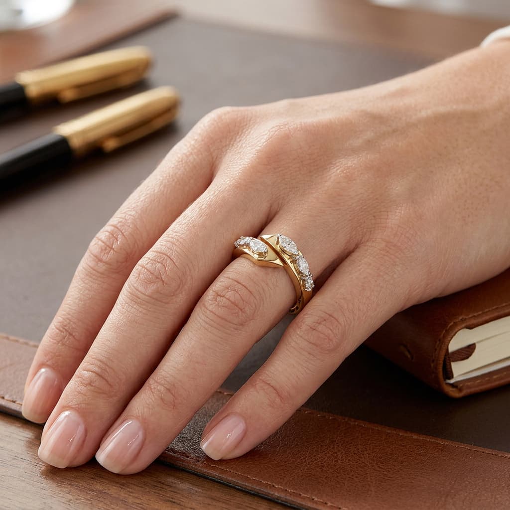 The Hiya Signature IV Ascend Marquise Ring