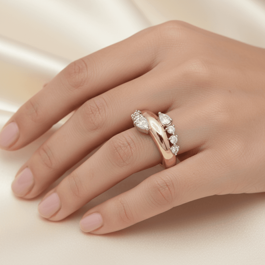 The Hiya Signature IV Aligned Marquise Ring