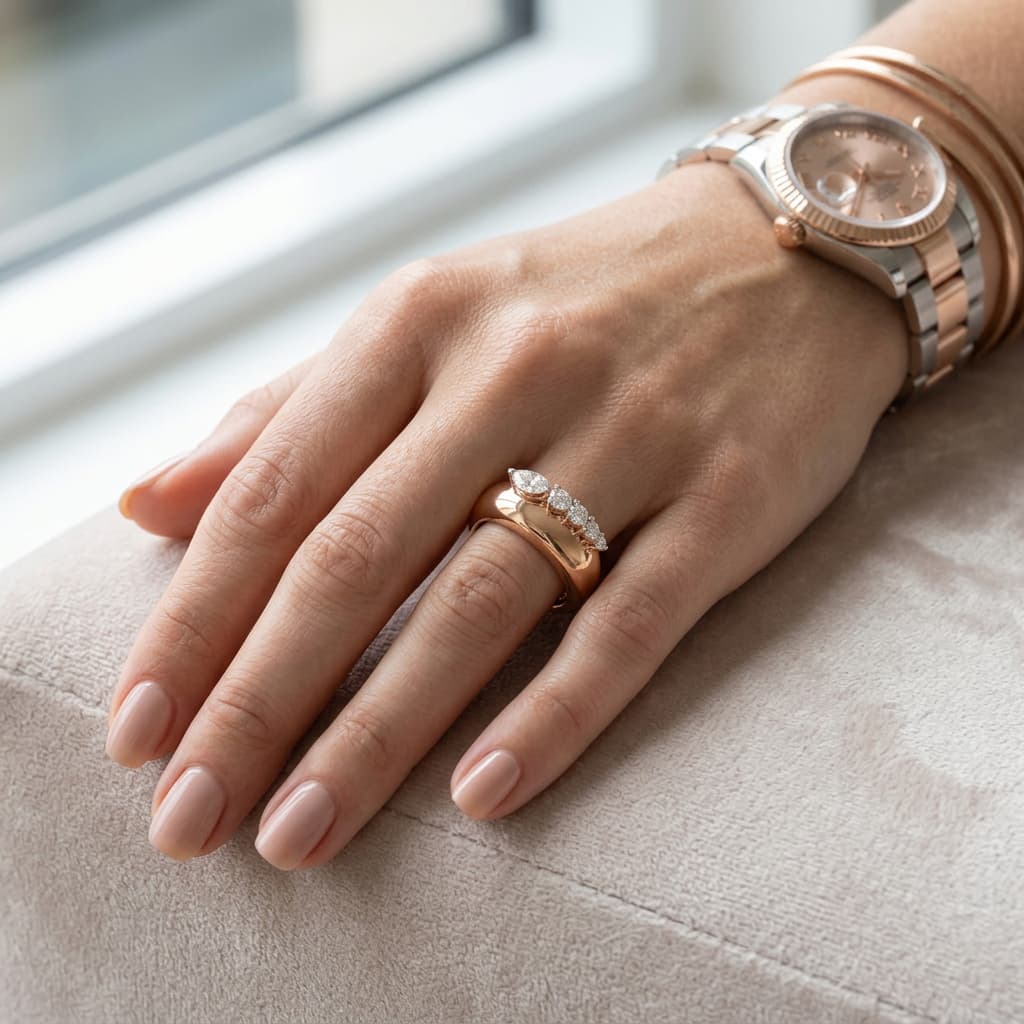 The Hiya Signature IV Crown Line Ring 