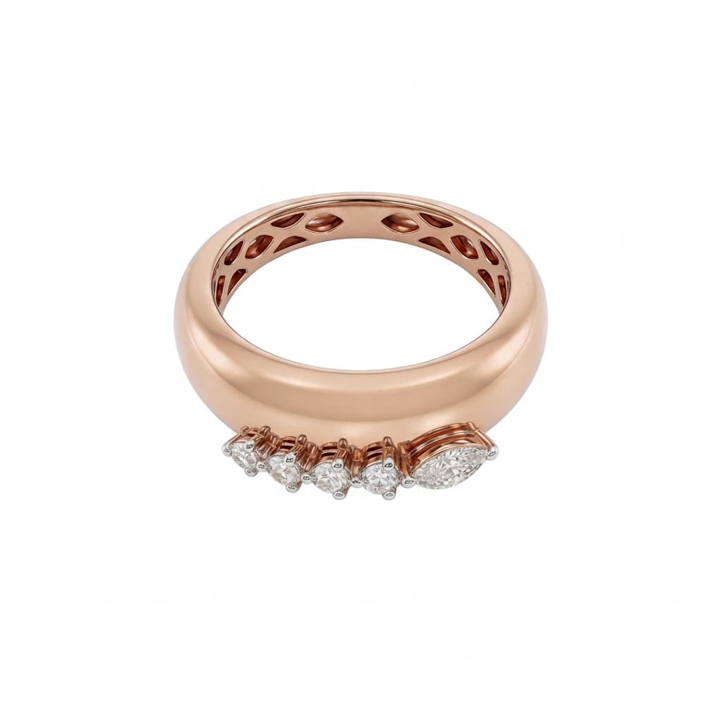 The Hiya Signature IV Crown Line Ring  - 3