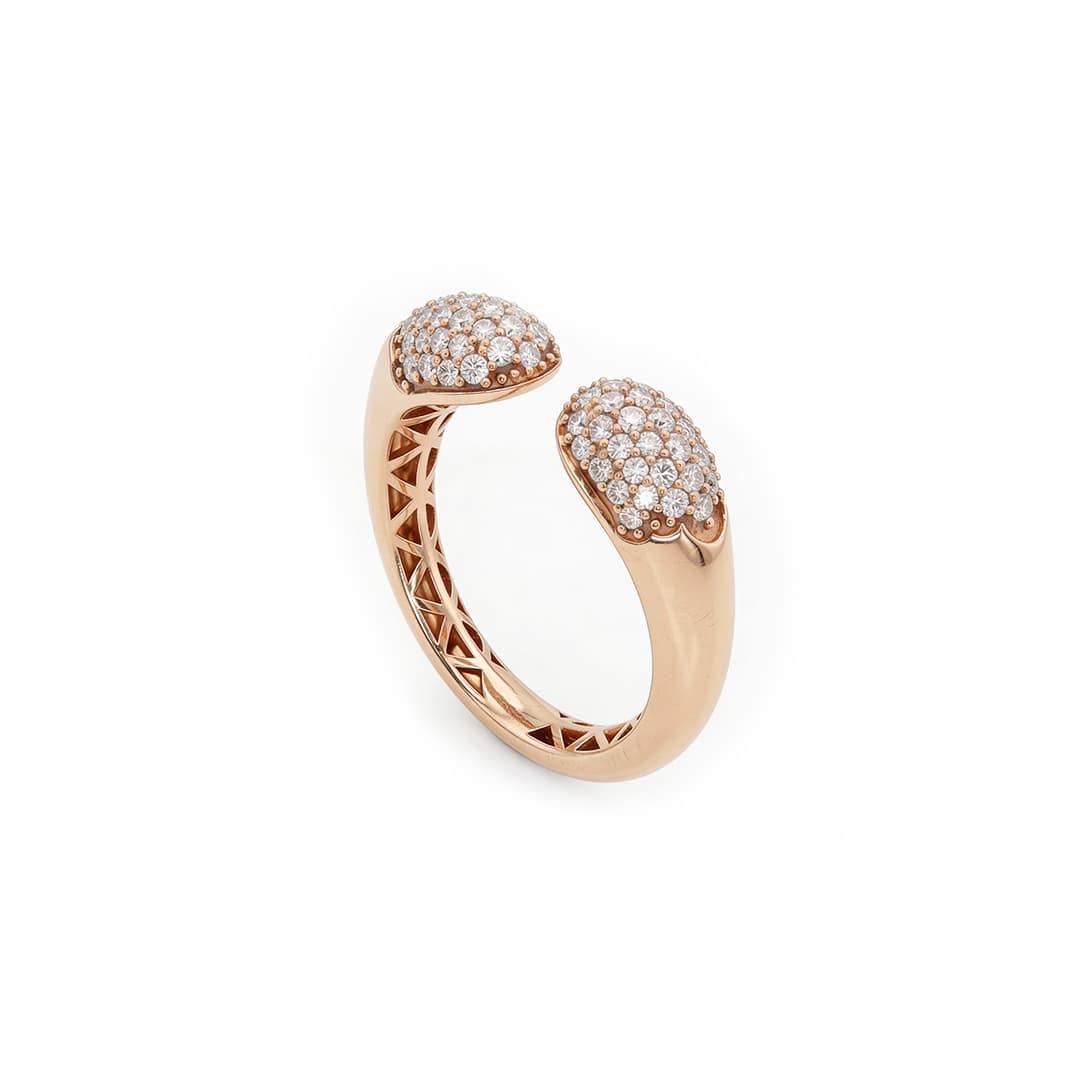 The Hiya Signature IV Dual Pavé Open Band  - 3