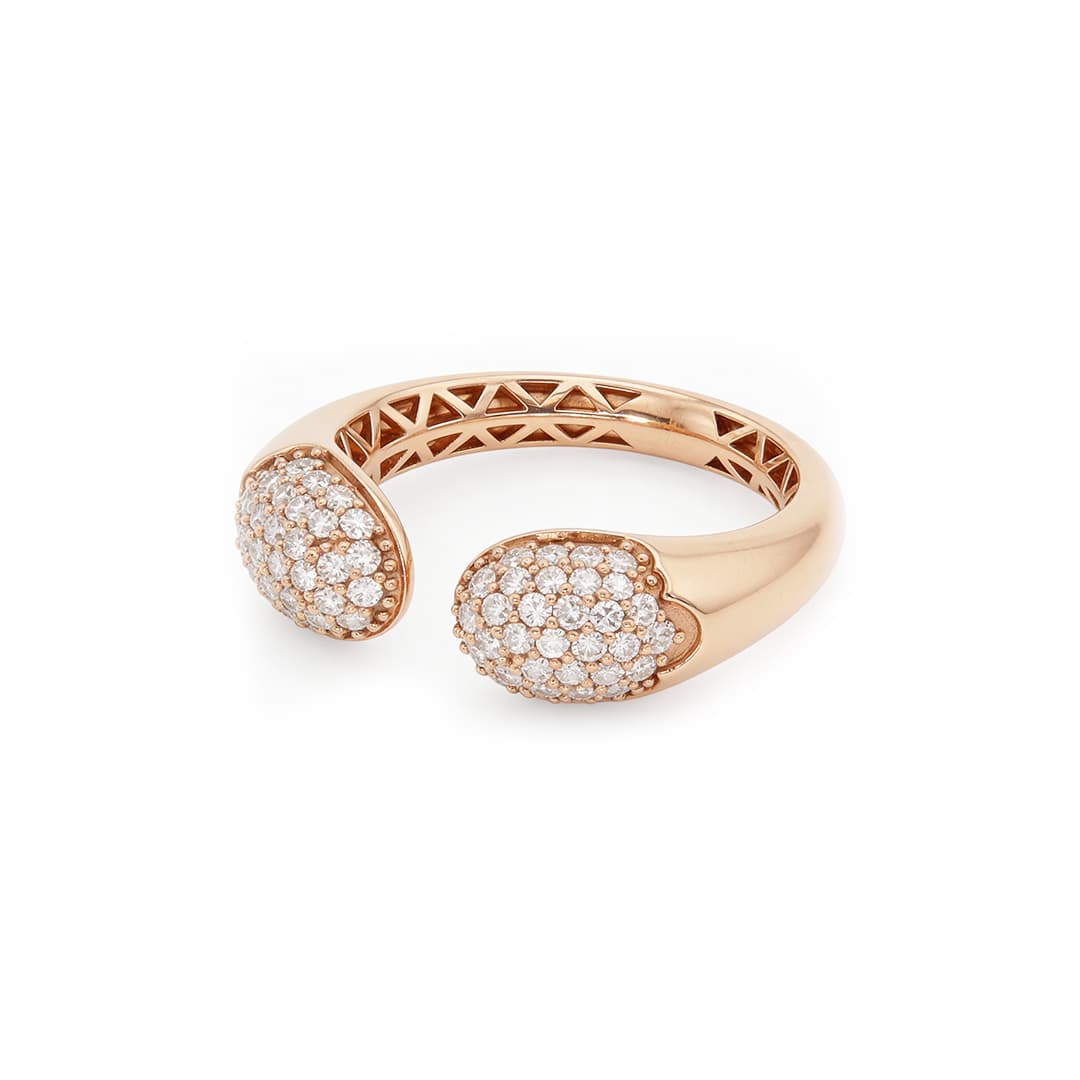 The Hiya Signature IV Dual Pavé Open Band  - 4