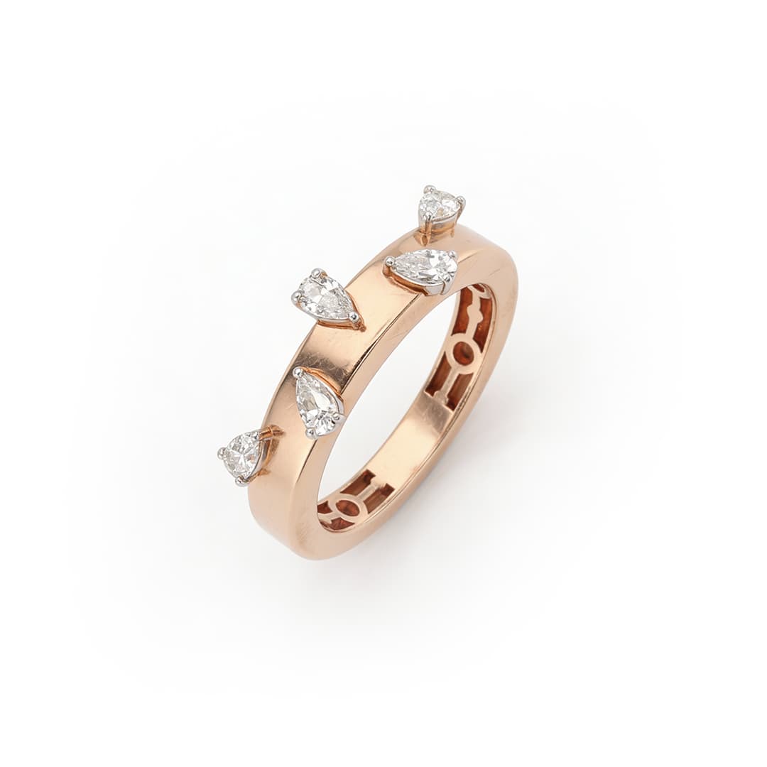 The Hiya Signature IV Scattered Pear Ring  - 4