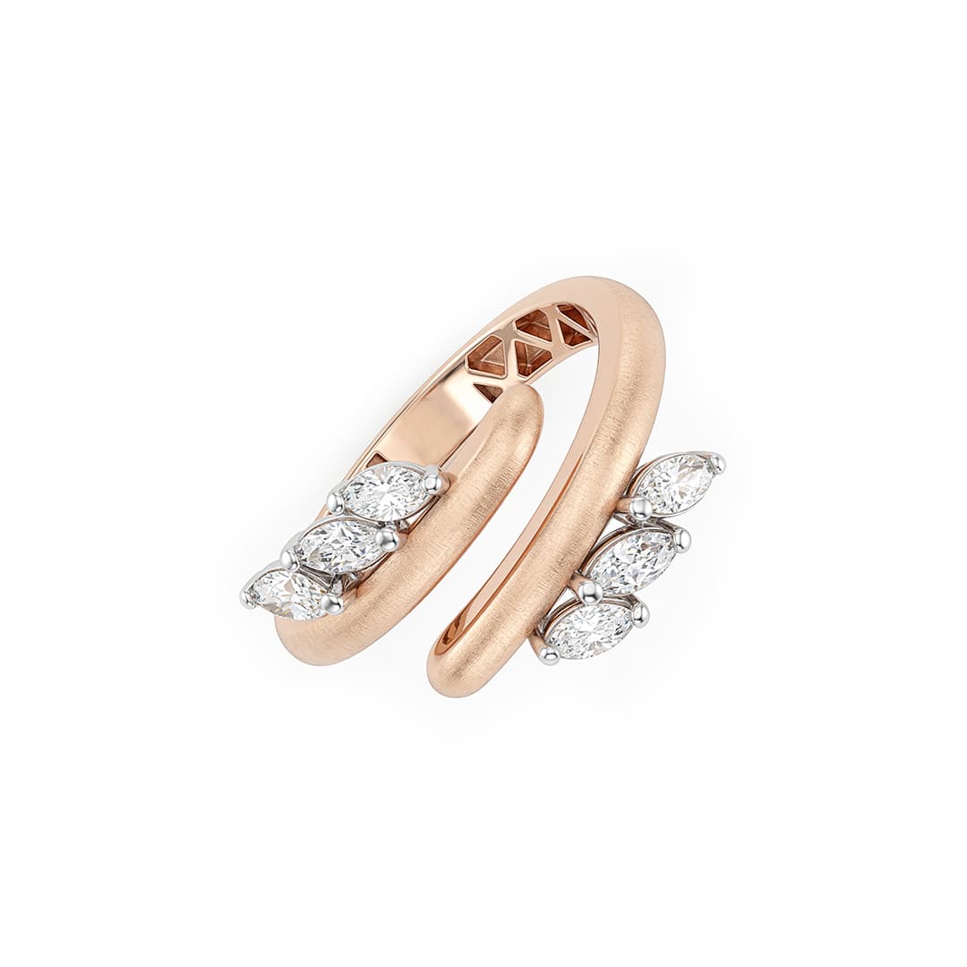 The Hiya Signature IV Split Orbit Marquise Ring - 3