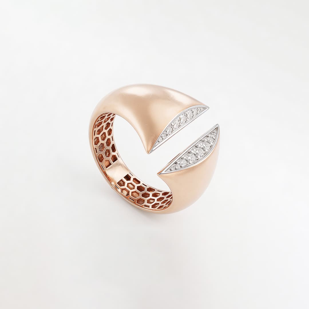 The Hiya Signature IV Aperture Pavé Ring  - 4