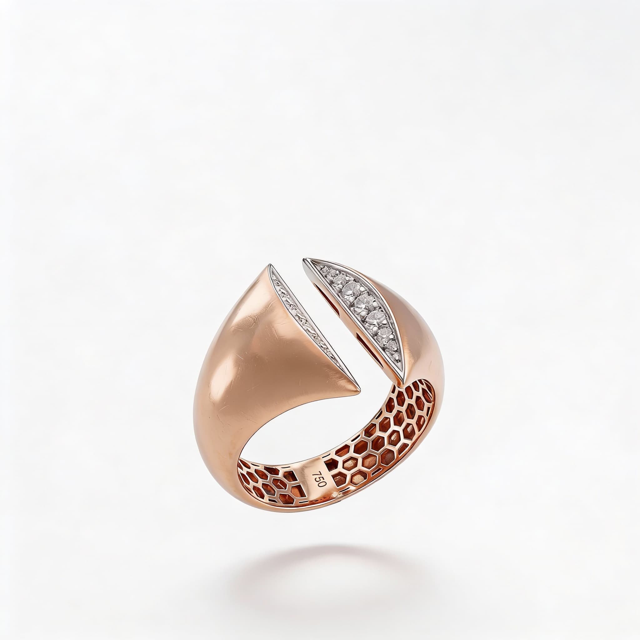 The Hiya Signature IV Aperture Pavé Ring  - 5
