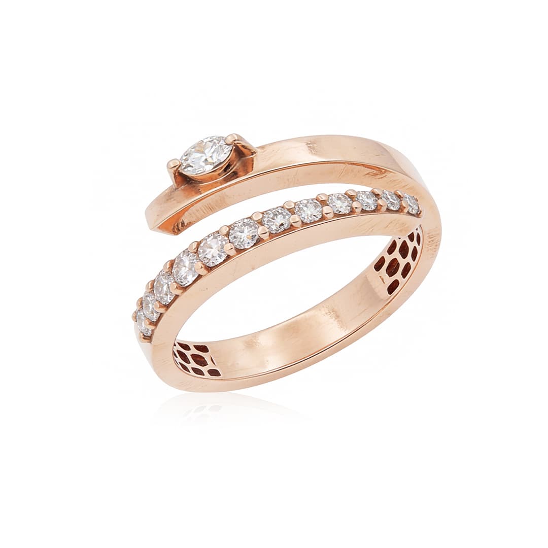 The Hiya Signature IV Parallel Crest Diamond Ring - 3