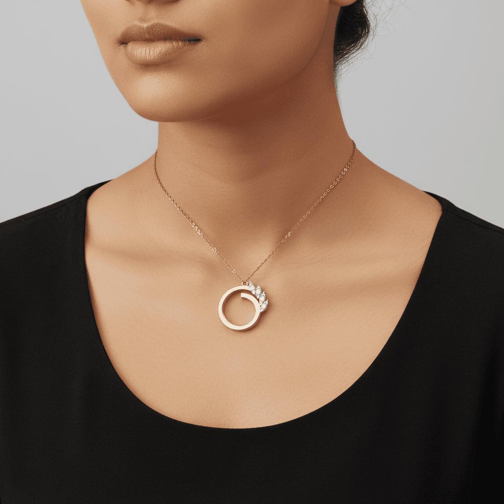 The Hiya Marquise Line Pendant 