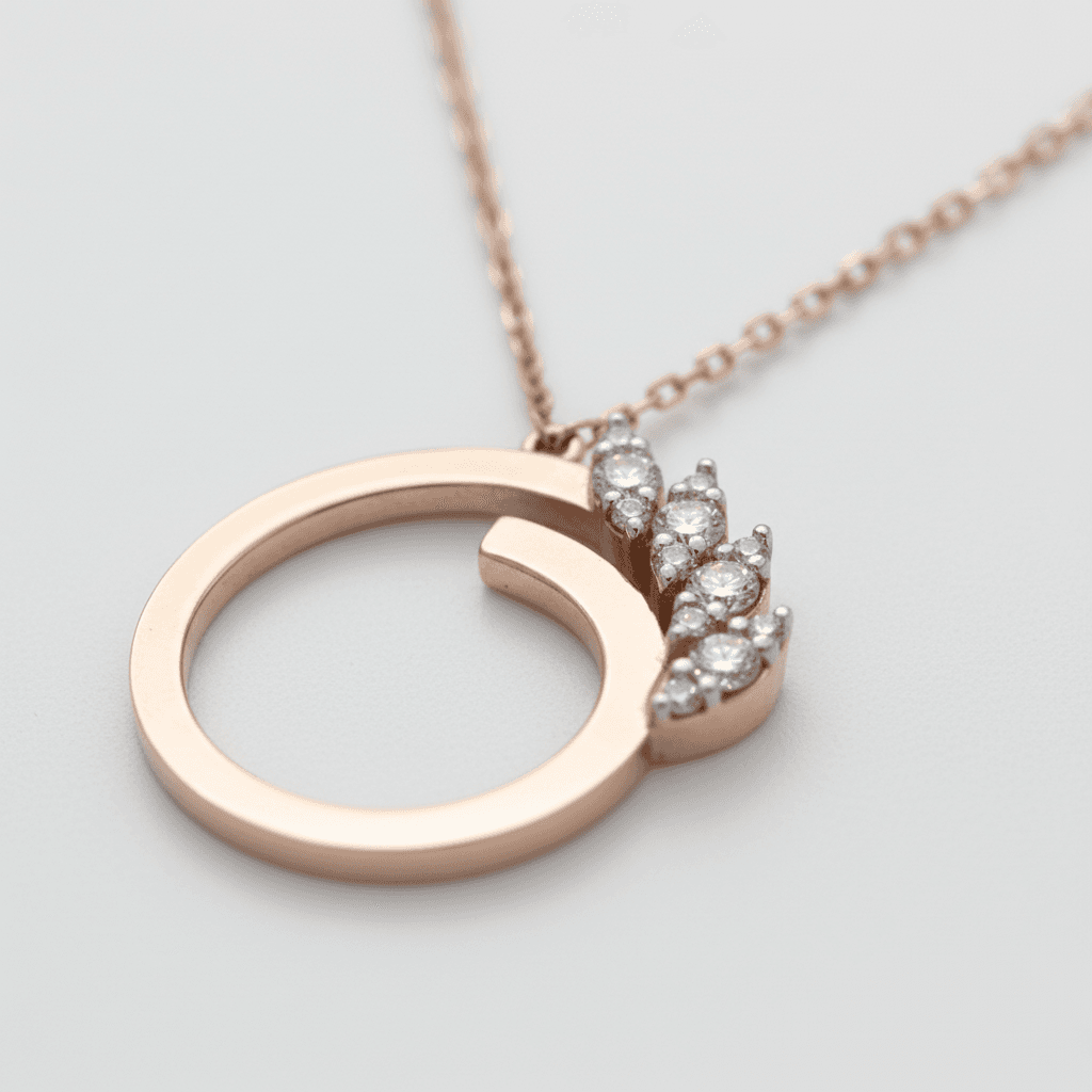 The Hiya Marquise Line Pendant  - 4
