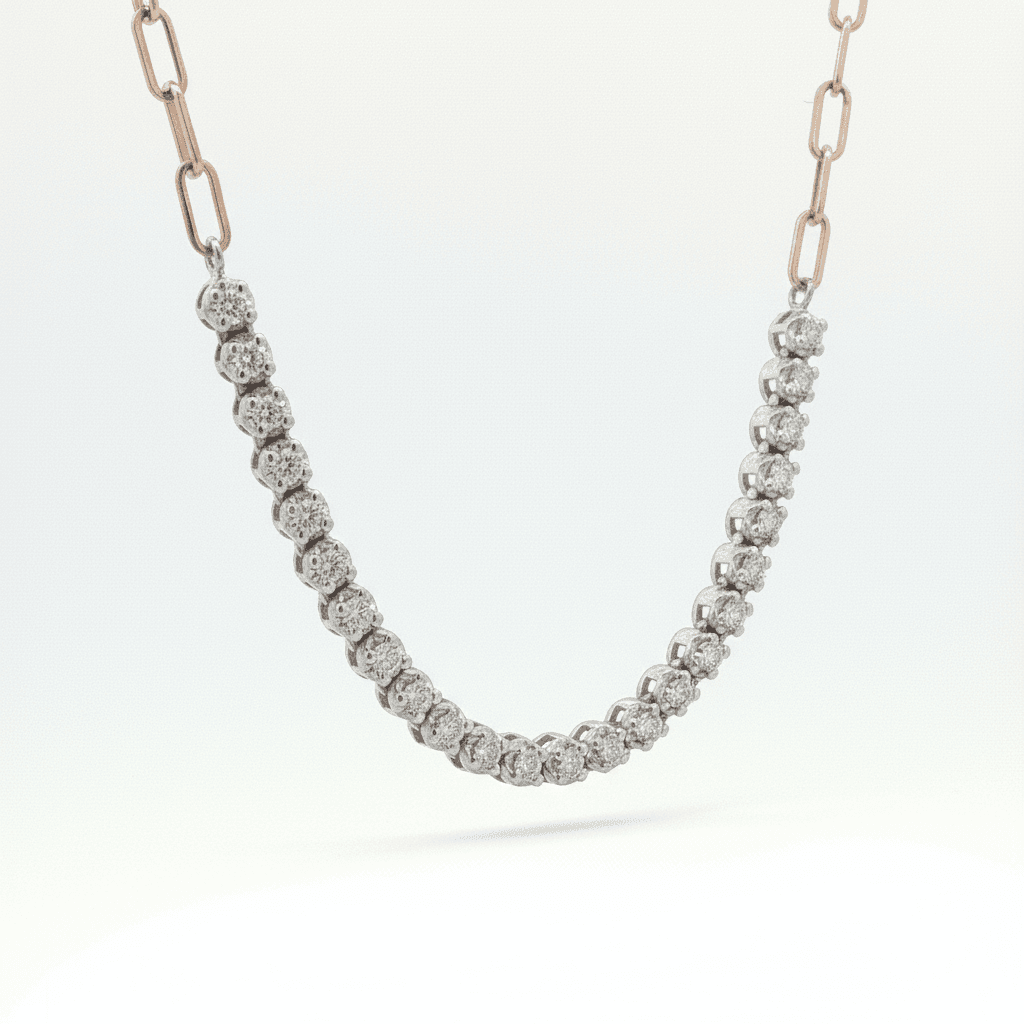 The Hiya Signature IV Channel-Set Arc Pendant  - 4
