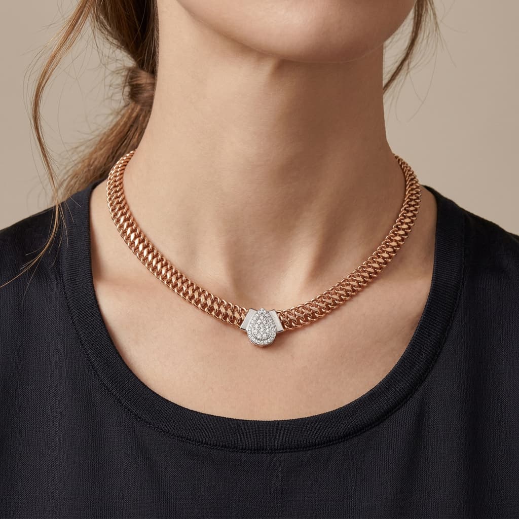 The Hiya Signature IV Chain Diamond Choker 