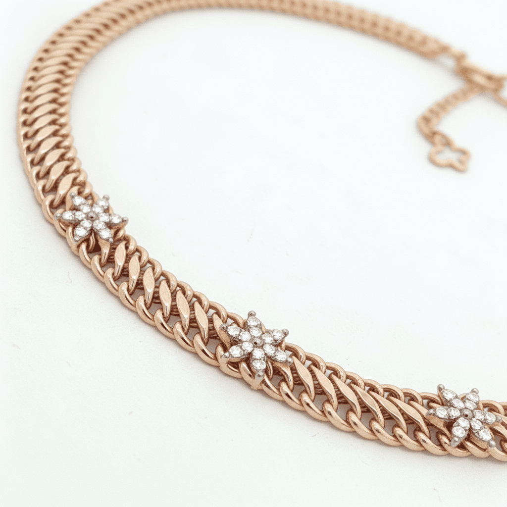The Hiya Signature IV Star-Set Chain Choker  - 4