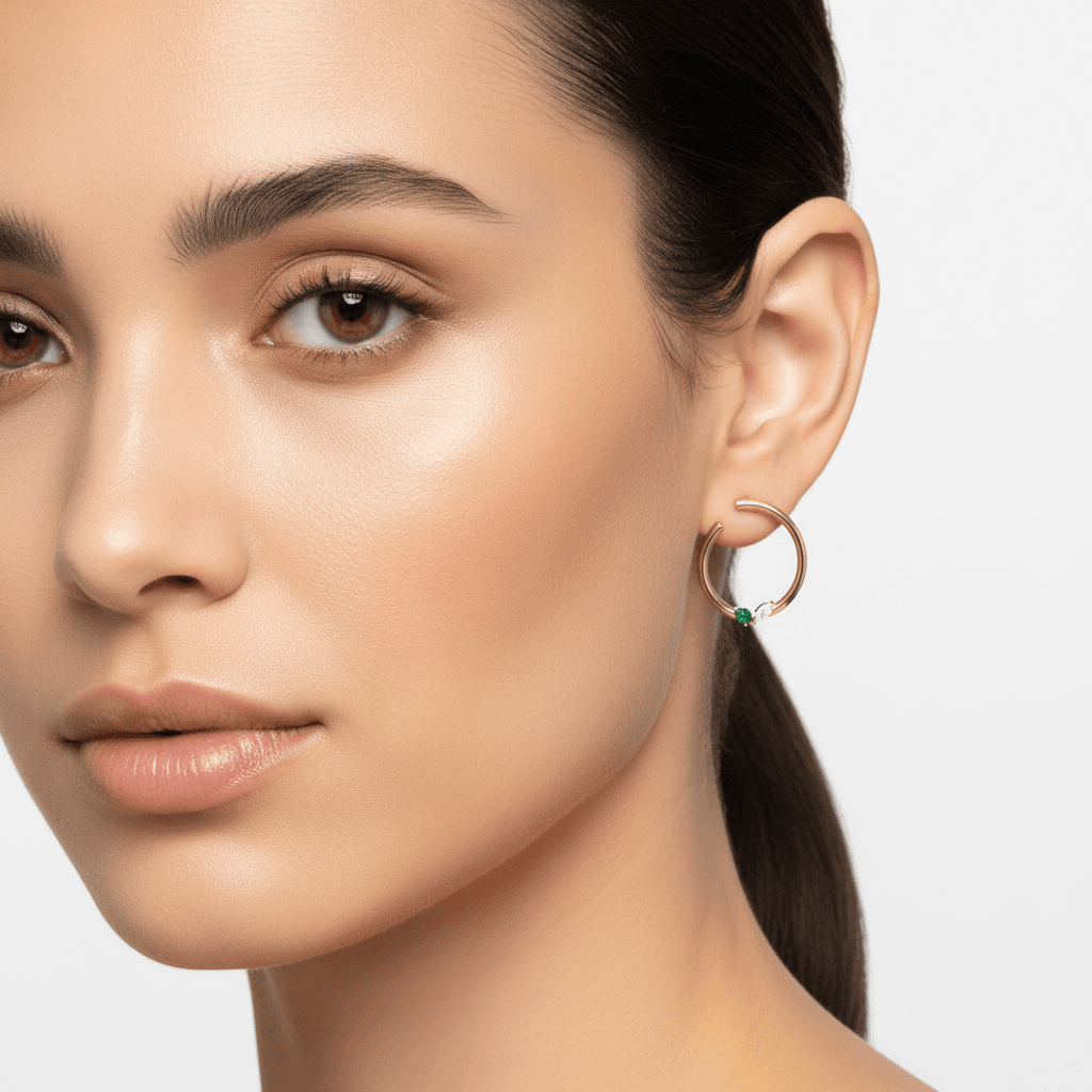 The Hiya Signature IV Accent Hoop Earrings
