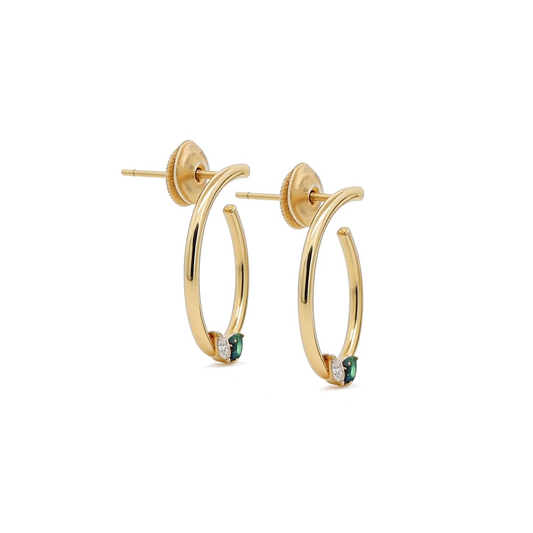 The Hiya Signature IV Accent Hoop Earrings - 3