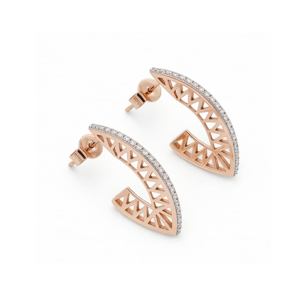 The Hiya Signature IV Architectural Arc Earrings - 3