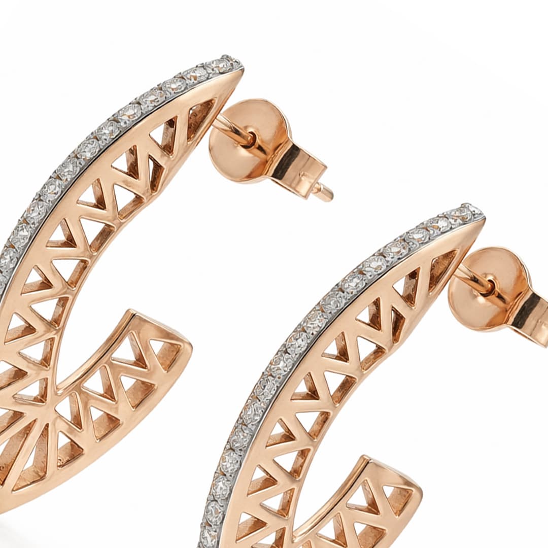 The Hiya Signature IV Architectural Arc Earrings - 5
