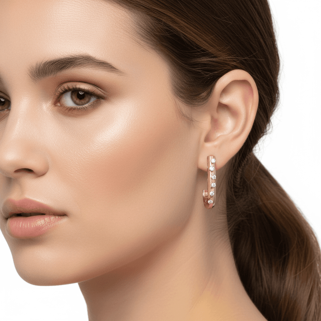 The Hiya Signature IV Diamond Spine Earrings 
