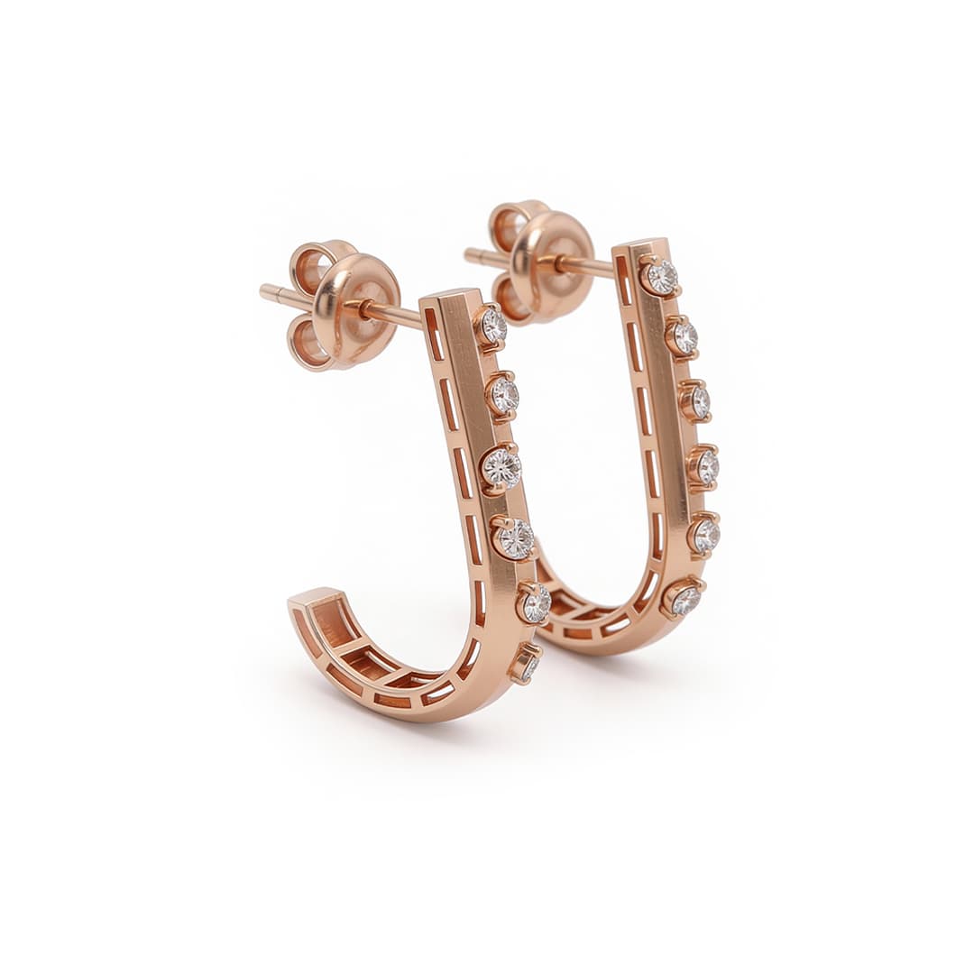 The Hiya Signature IV Diamond Spine Earrings  - 3