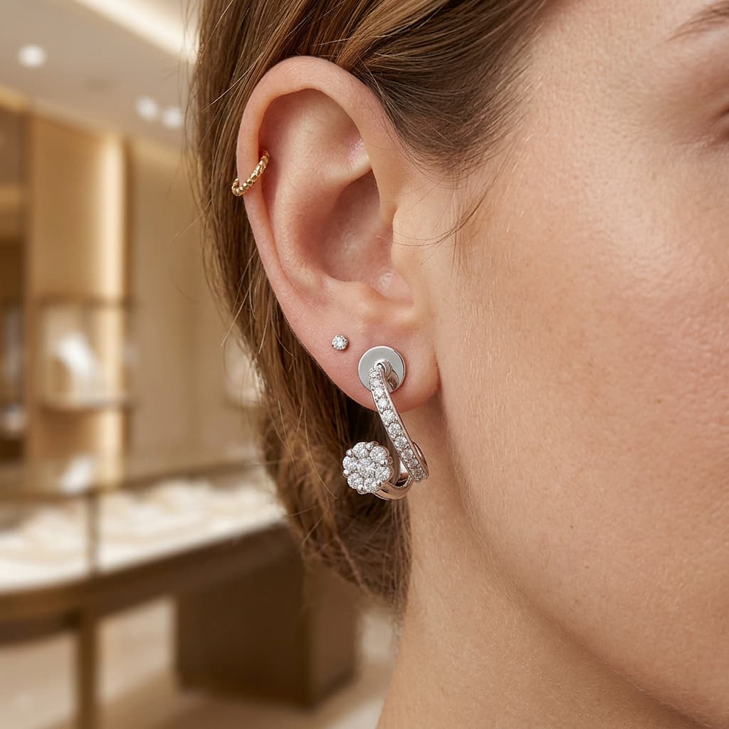 The Hiya Signature IV Halo Curl Earrings