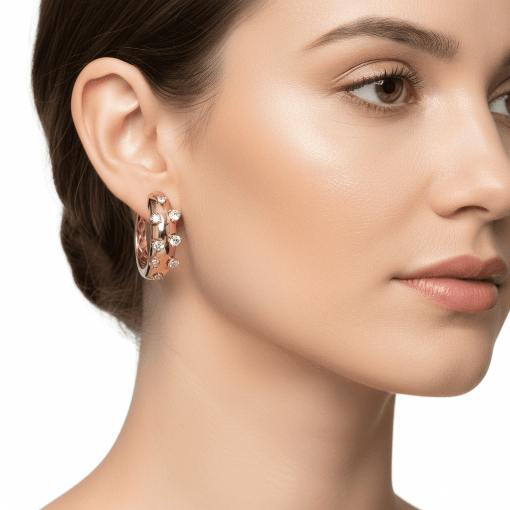 The Hiya Signature IV Orbit Diamond Hoops