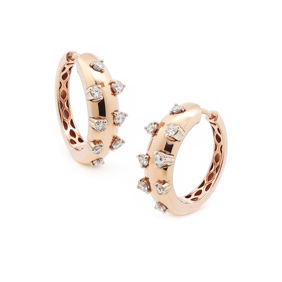 The Hiya Signature IV Orbit Diamond Hoops - 3