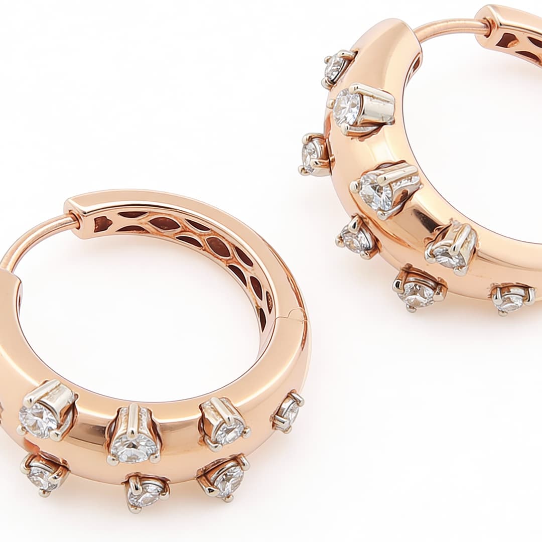 The Hiya Signature IV Orbit Diamond Hoops - 4