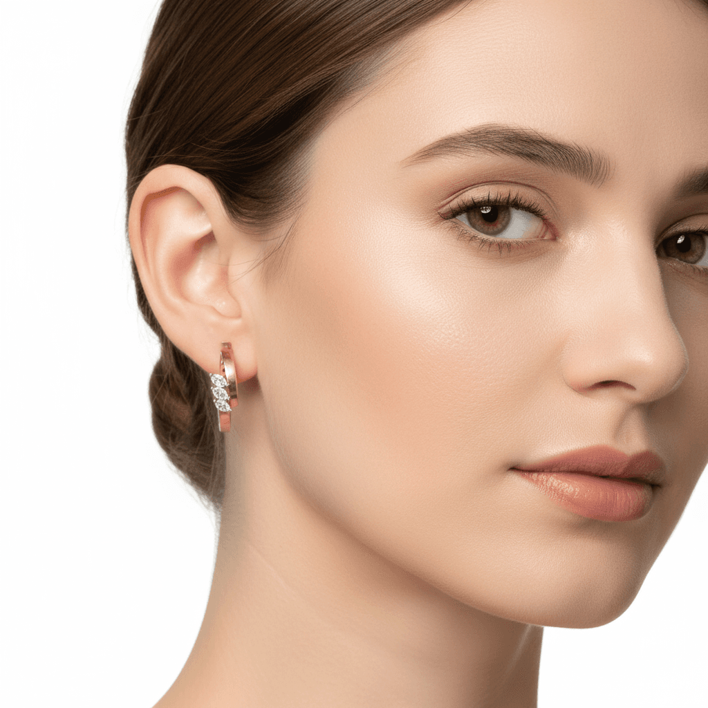 The Hiya Signature IV Marquise Line Earrings