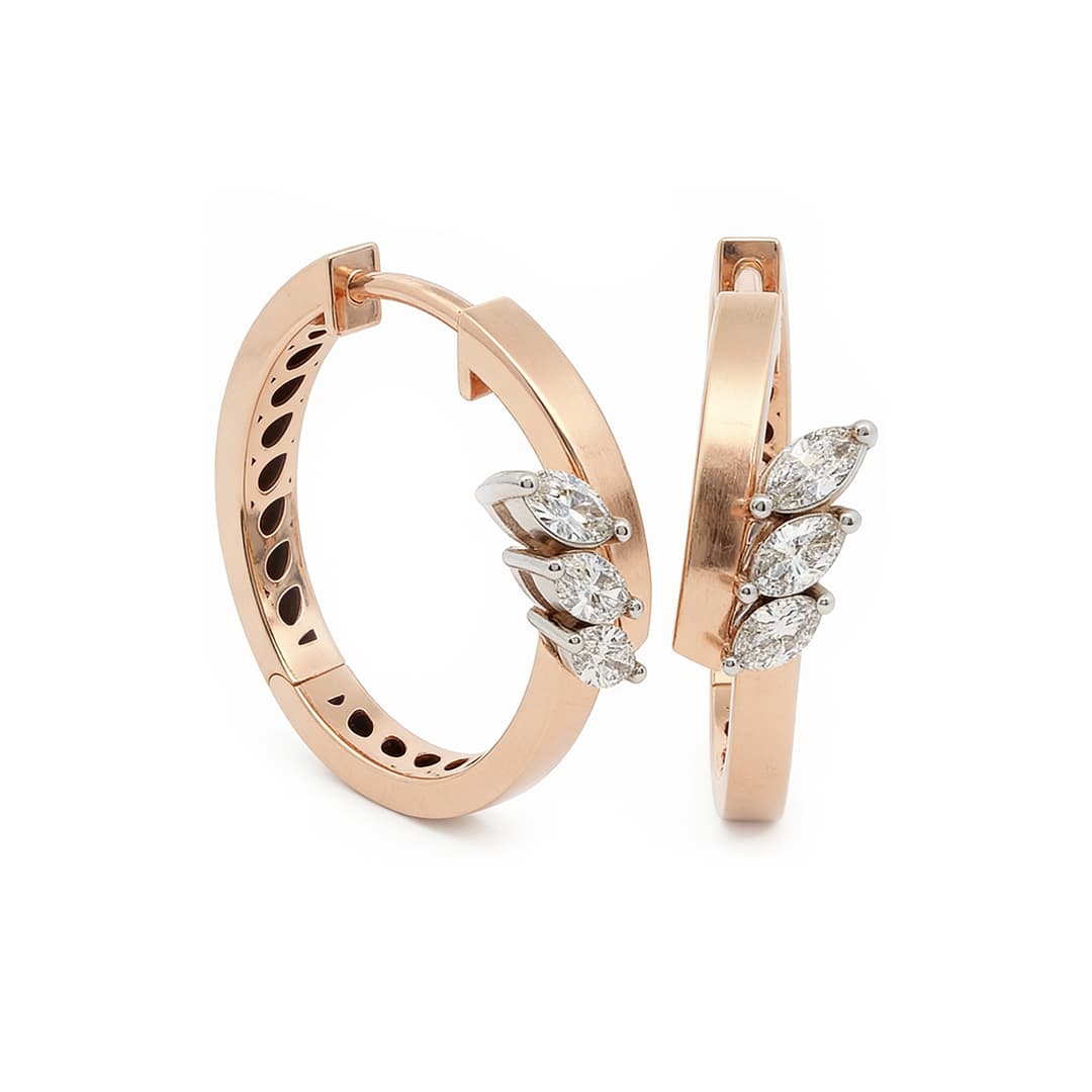 The Hiya Signature IV Marquise Line Earrings - 5