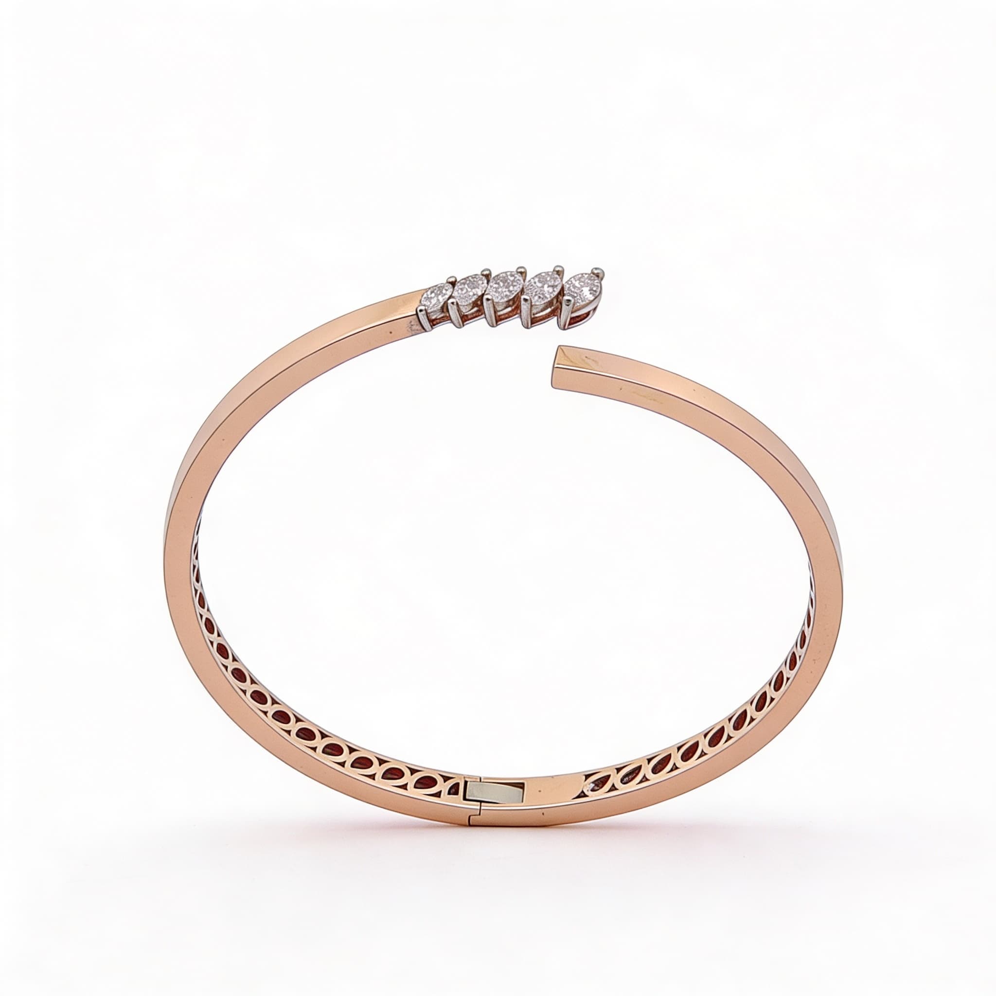 The Hiya Signature IV Pear Alignment Open Bangle - 4