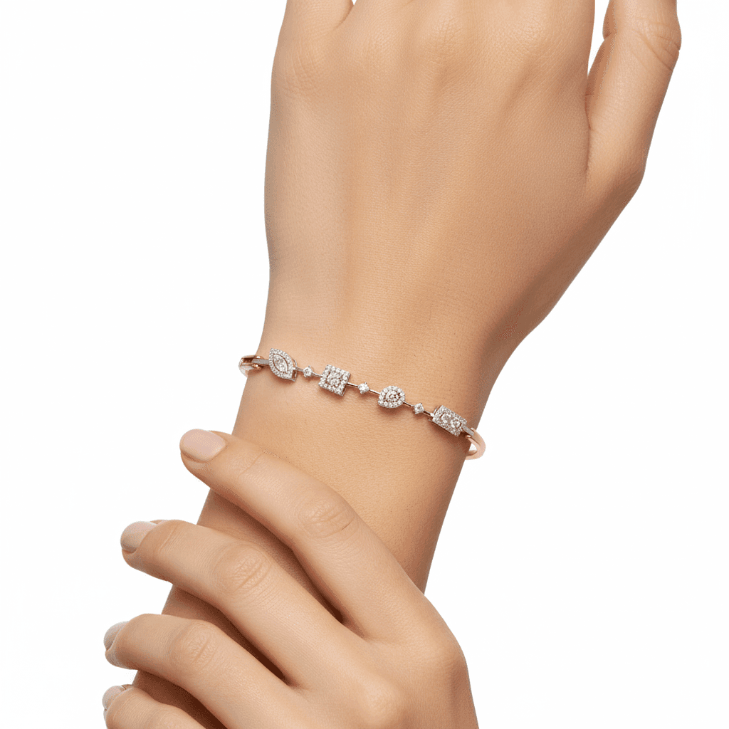 The Hiya Signature IV Multi-Shape Diamond Bracelet 
