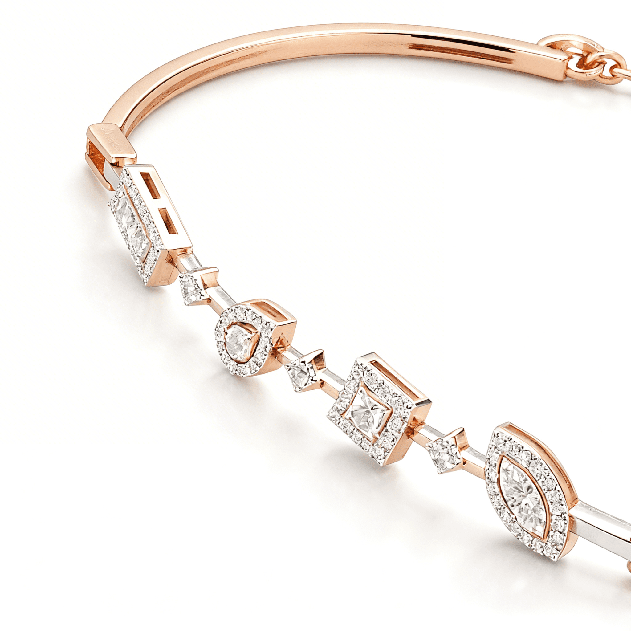 The Hiya Signature IV Multi-Shape Diamond Bracelet  - 3