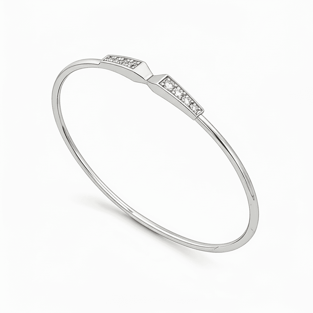 The Hiya Signature Twin Pavé Bracelet  - 4