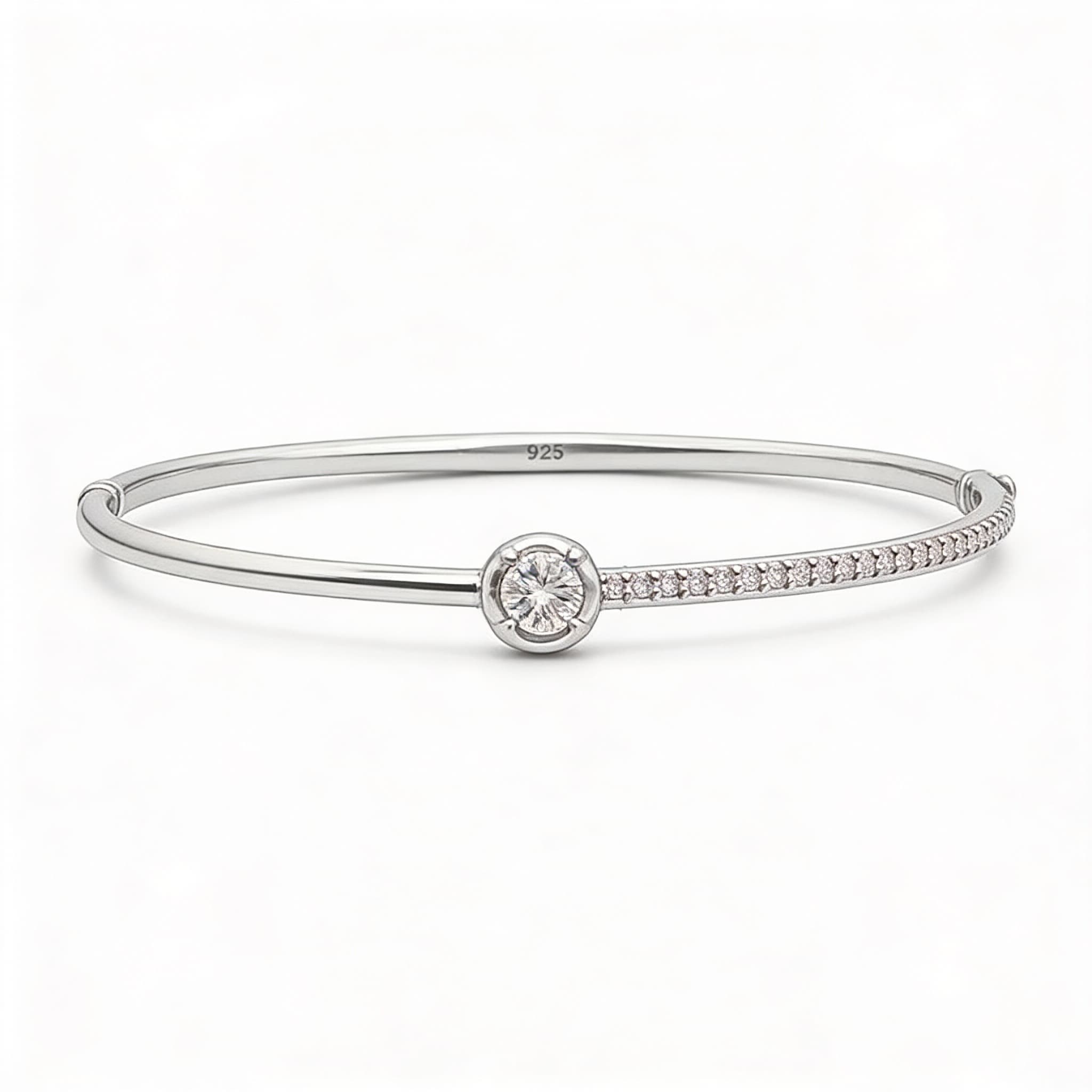The Hiya Signature Half-Halo Diamond Bracelet  - 3