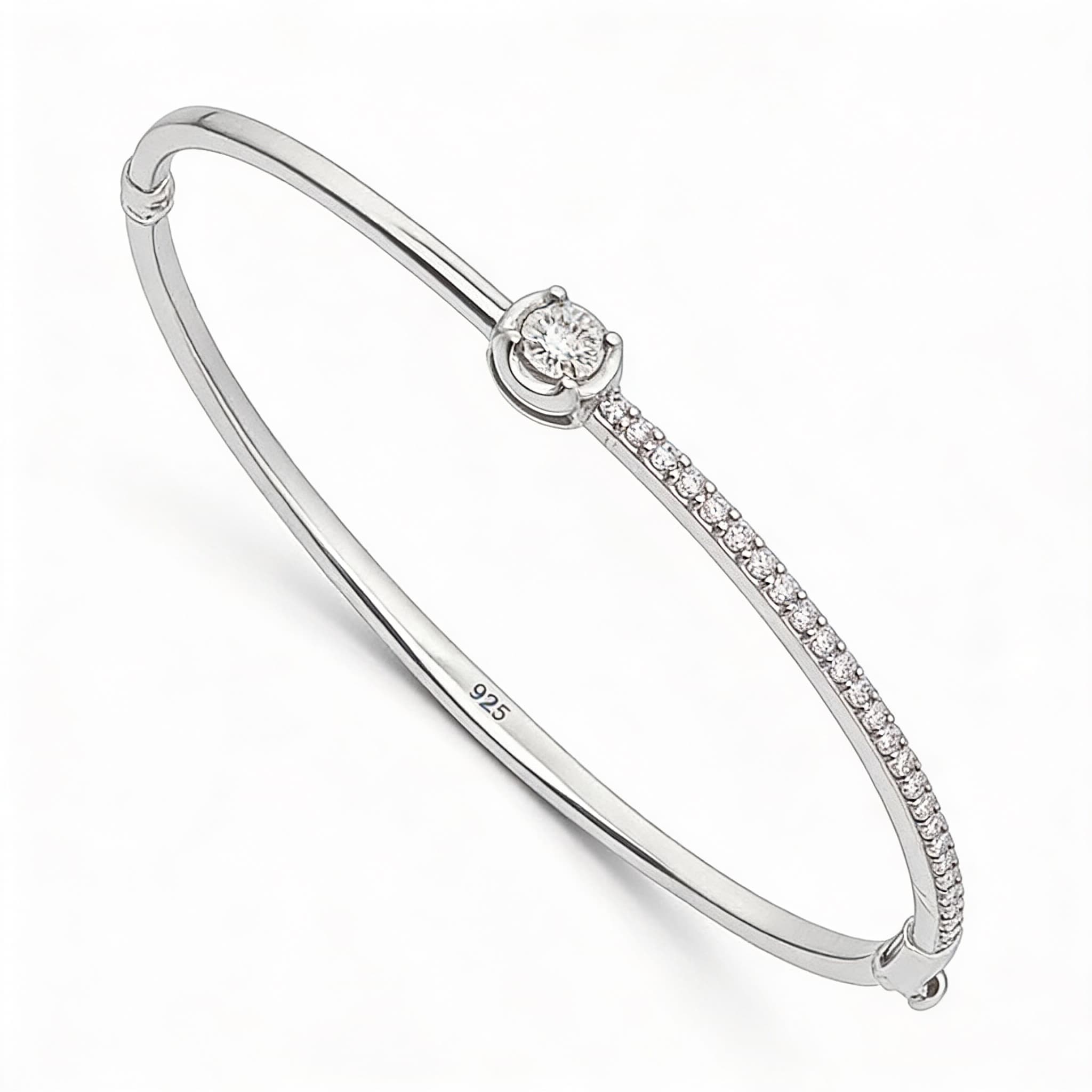 The Hiya Signature Half-Halo Diamond Bracelet  - 4