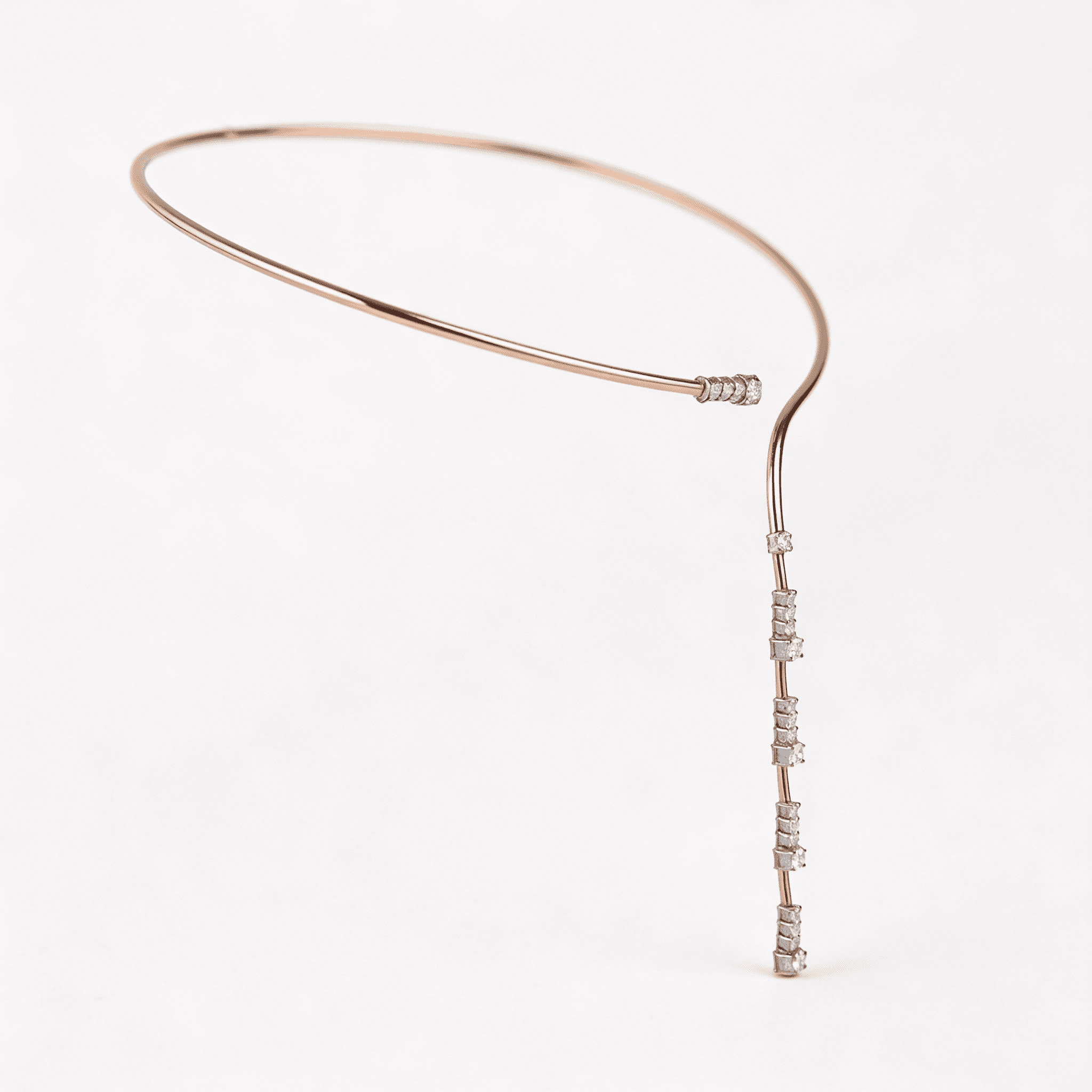 The Hiya Signature IV Vertical Line Diamond Choker  - 3
