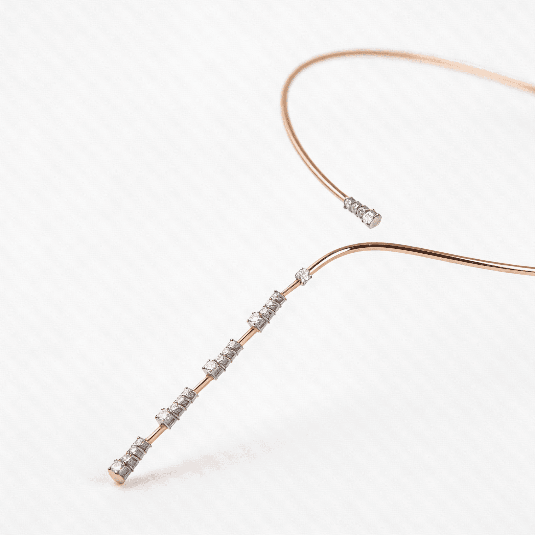 The Hiya Signature IV Vertical Line Diamond Choker  - 4