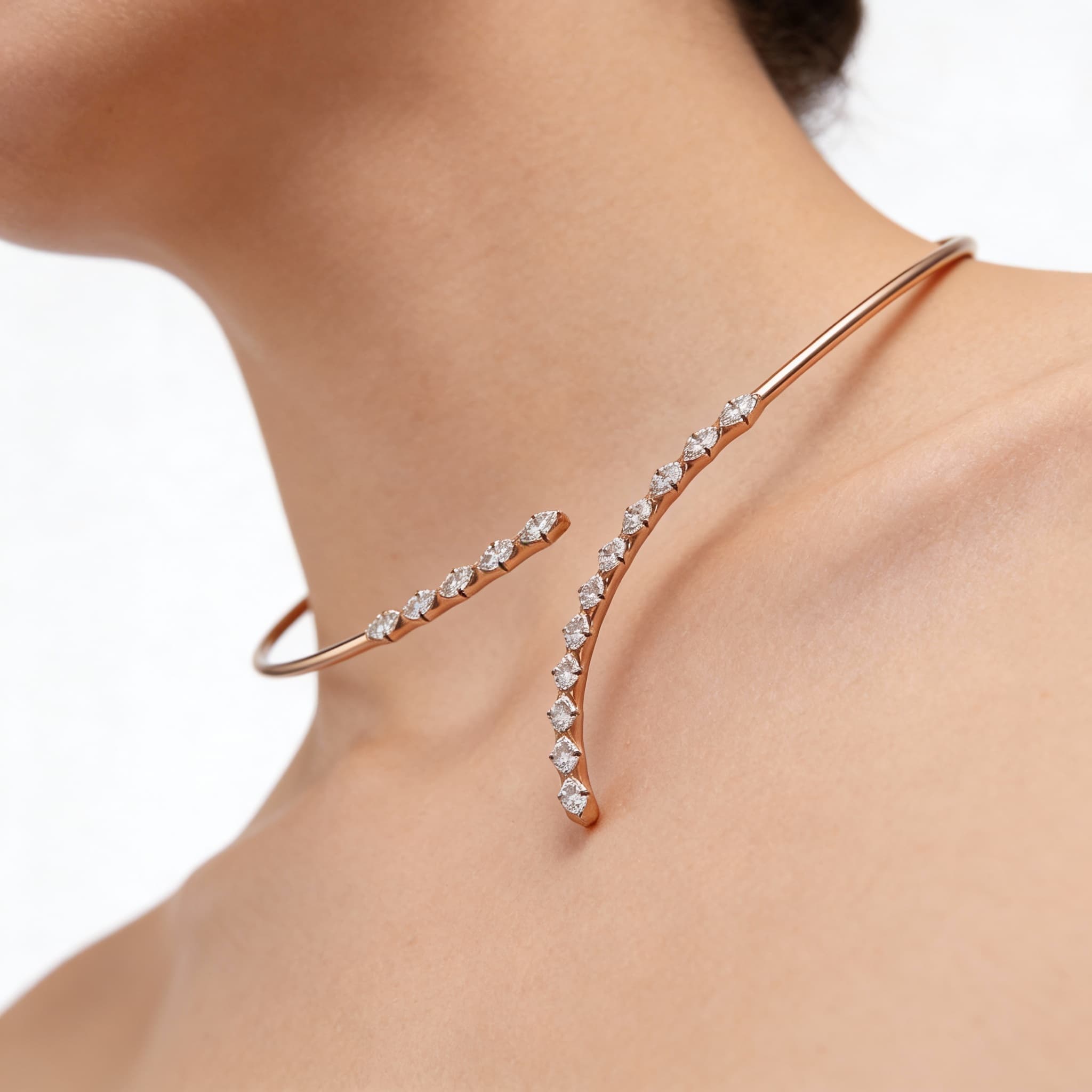 The Hiya Signature IV Open Line Diamond Choker 