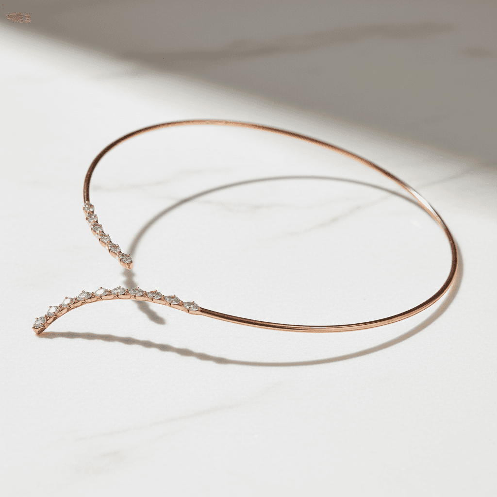 The Hiya Signature IV Open Line Diamond Choker  - 3