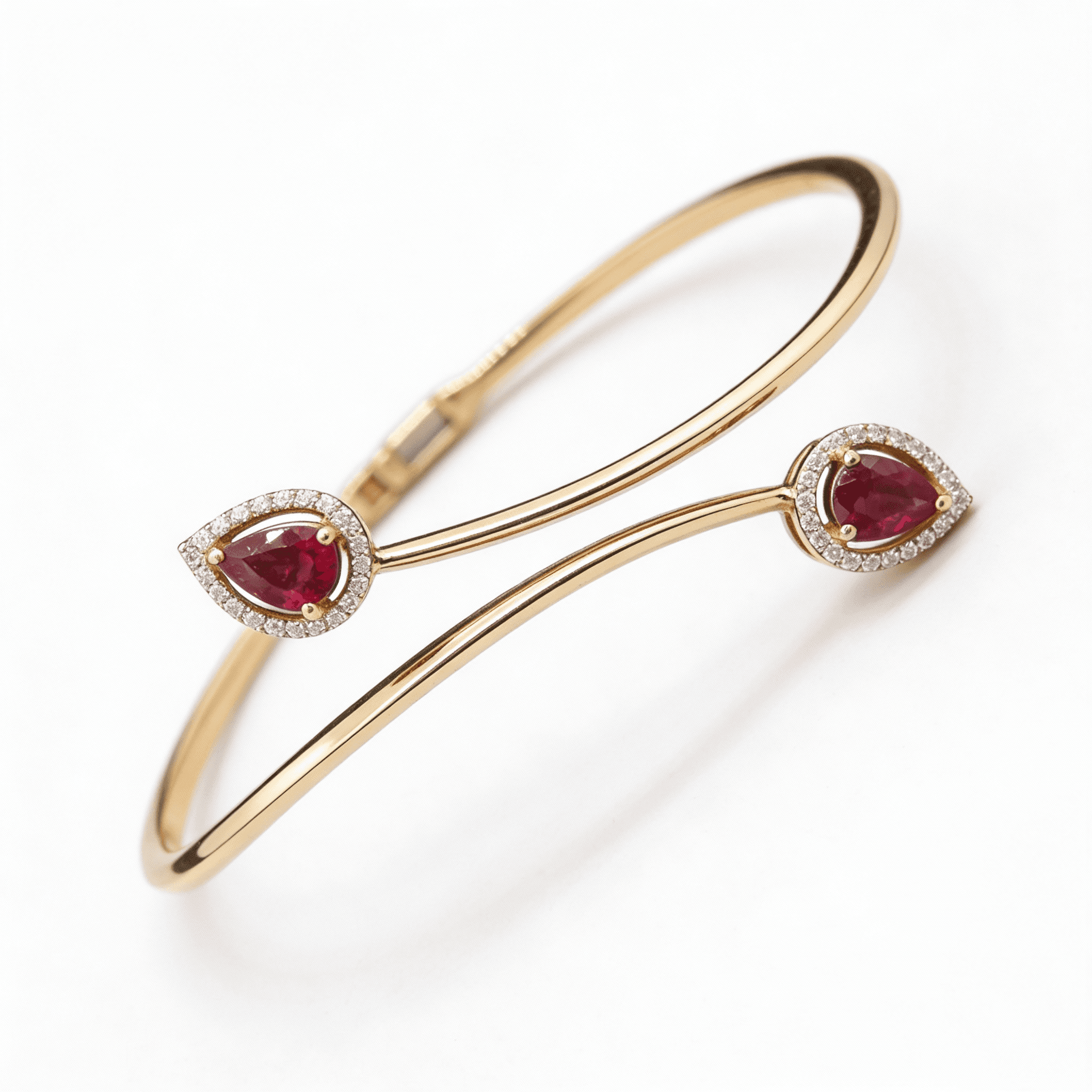 The Peregrinus Dual Ruby Arc Bangle - 3