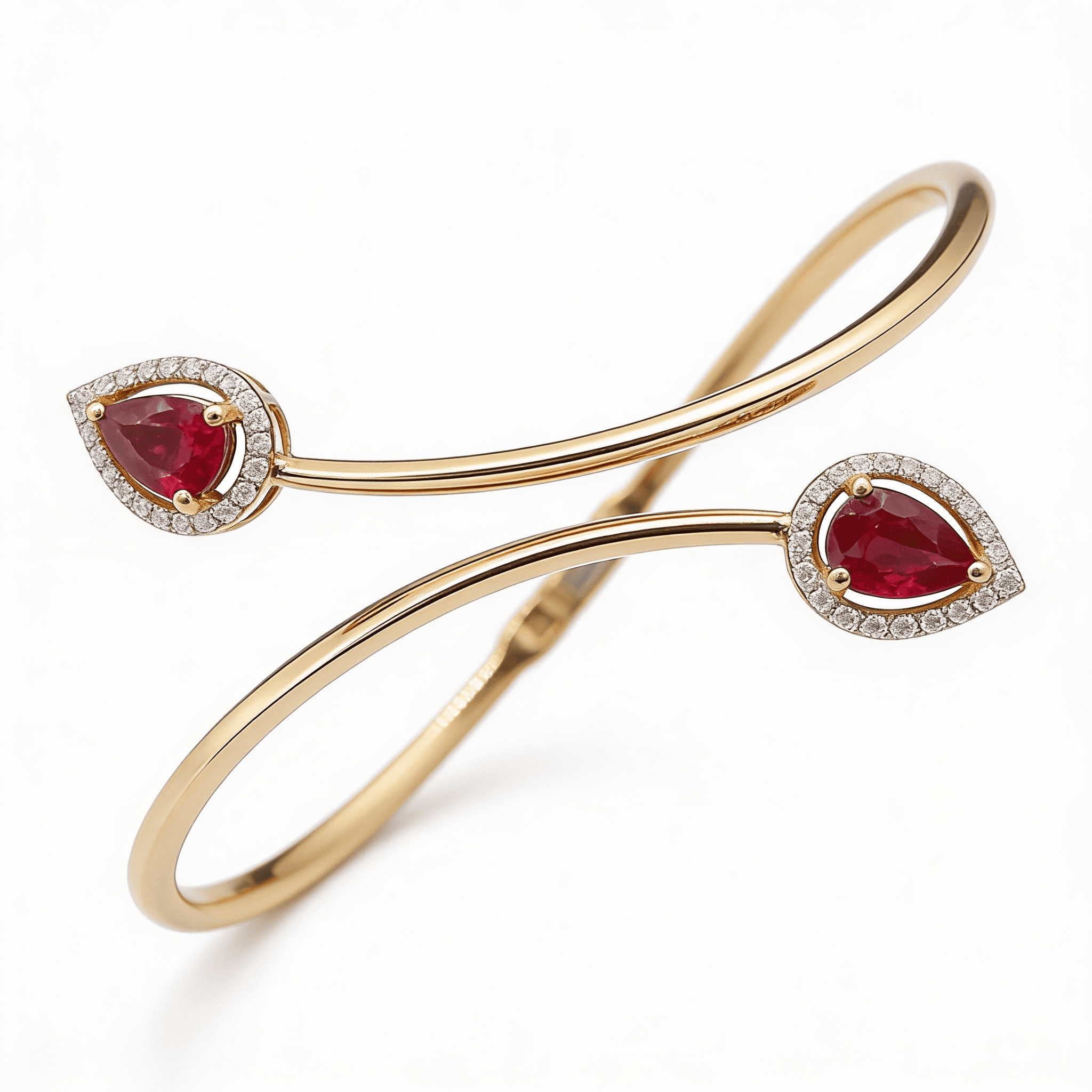 The Peregrinus Dual Ruby Arc Bangle - 4