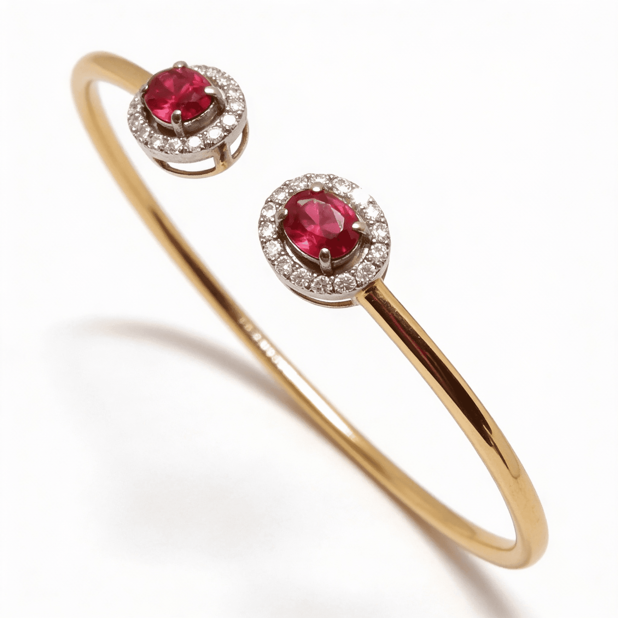 The Peregrinus Ruby Meridian Duo Bangle  - 5